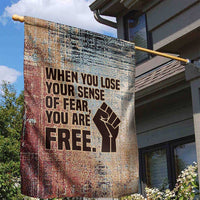 John Lewis Garden Flag with Freedom Quote Graphic Civil Rights and Legacy Tribute - Wonder Print Shop