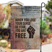 John Lewis Garden Flag with Freedom Quote Graphic Civil Rights and Legacy Tribute - Wonder Print Shop