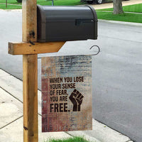 John Lewis Garden Flag with Freedom Quote Graphic Civil Rights and Legacy Tribute - Wonder Print Shop