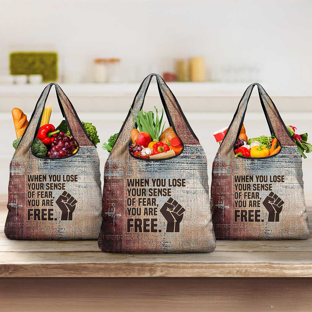 John Lewis Grocery Bag with Freedom Quote Graphic Civil Rights and Legacy Tribute - Wonder Print Shop