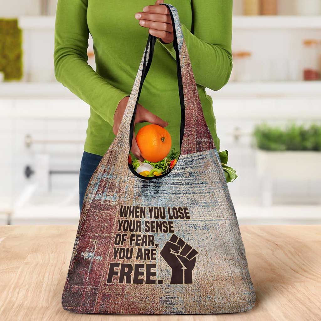 John Lewis Grocery Bag with Freedom Quote Graphic Civil Rights and Legacy Tribute - Wonder Print Shop