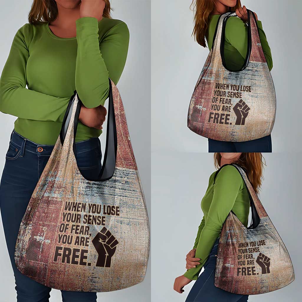 John Lewis Grocery Bag with Freedom Quote Graphic Civil Rights and Legacy Tribute - Wonder Print Shop