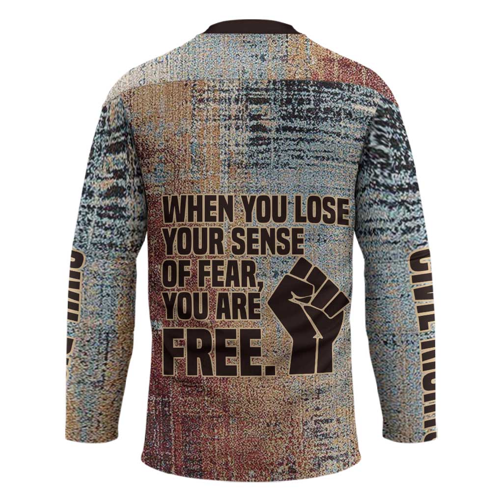 John Lewis Hockey Jersey with Freedom Quote Graphic Civil Rights and Legacy Tribute - Wonder Print Shop