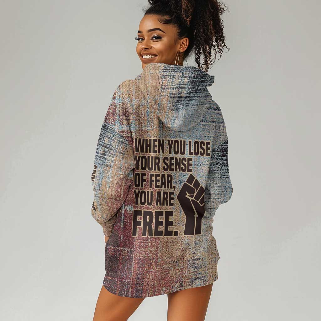 John Lewis Hoodie Dress with Freedom Quote Graphic Civil Rights and Legacy Tribute - Wonder Print Shop