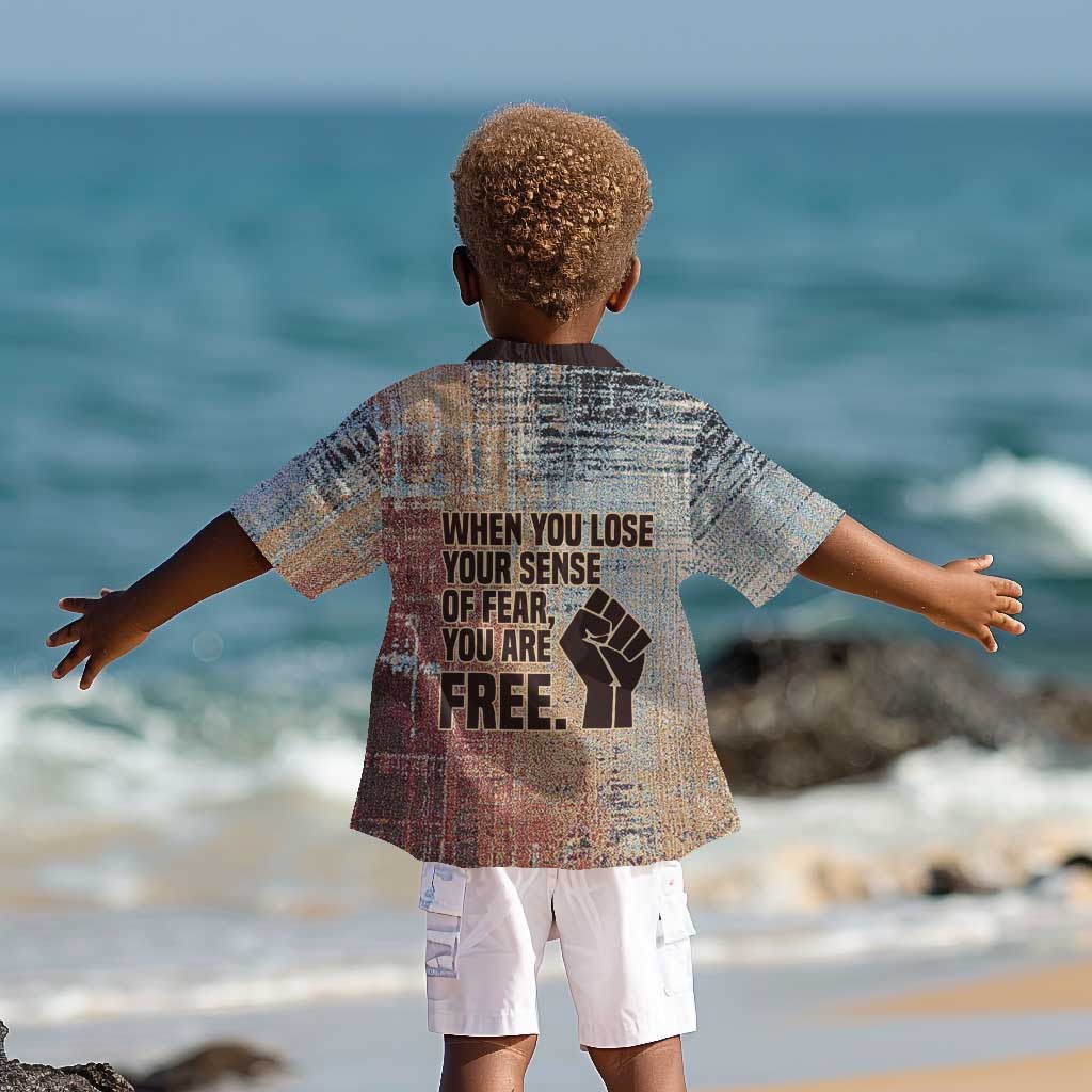 John Lewis Kid Hawaiian Shirt with Freedom Quote Graphic Civil Rights and Legacy Tribute - Wonder Print Shop