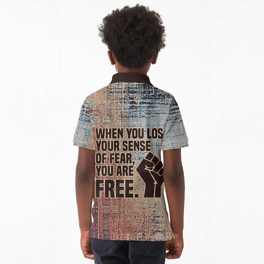 John Lewis Kid Polo Shirt with Freedom Quote Graphic Civil Rights and Legacy Tribute - Wonder Print Shop