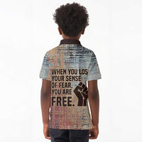 John Lewis Kid Polo Shirt with Freedom Quote Graphic Civil Rights and Legacy Tribute - Wonder Print Shop