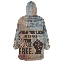 John Lewis Kid Wearable Blanket Hoodie with Freedom Quote Graphic Civil Rights and Legacy Tribute - Wonder Print Shop