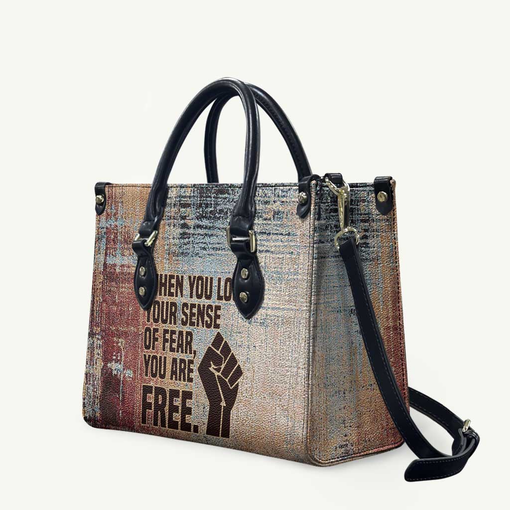 John Lewis Leather Bag with Freedom Quote Graphic Civil Rights and Legacy Tribute - Wonder Print Shop