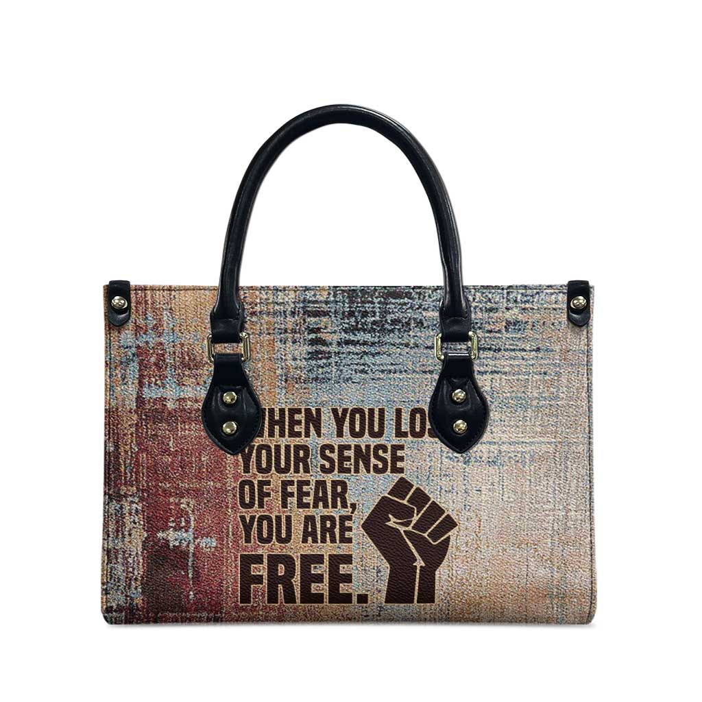 John Lewis Leather Bag with Freedom Quote Graphic Civil Rights and Legacy Tribute - Wonder Print Shop