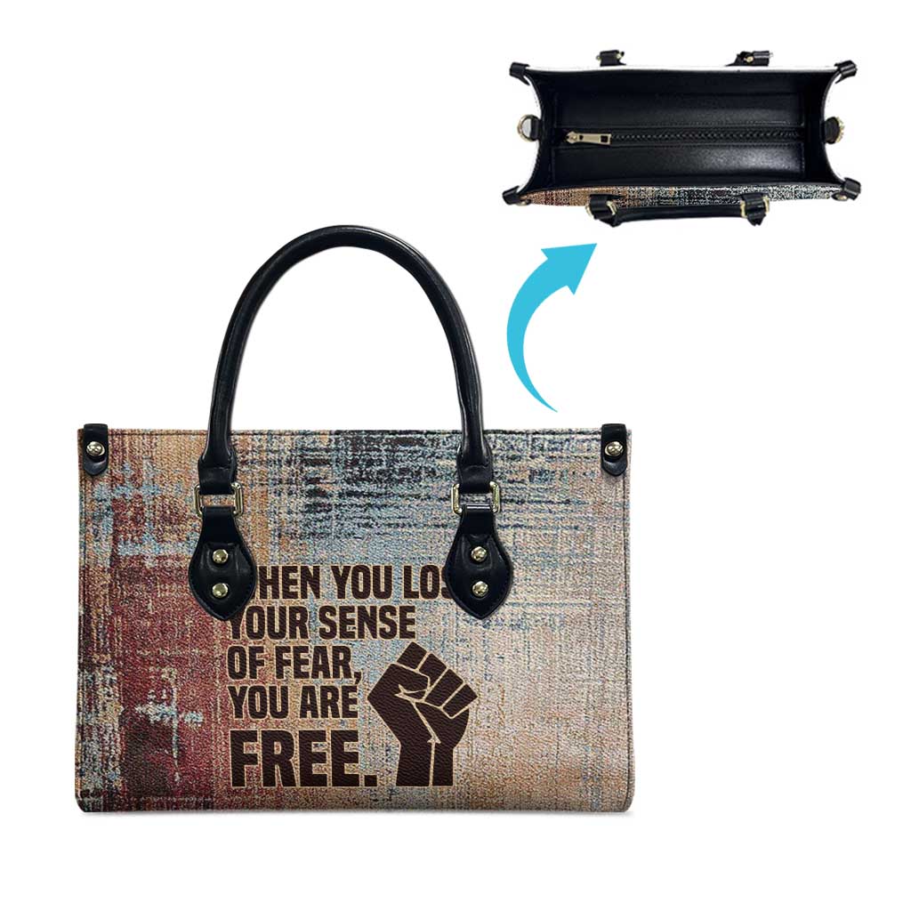John Lewis Leather Bag with Freedom Quote Graphic Civil Rights and Legacy Tribute - Wonder Print Shop