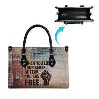 John Lewis Leather Bag with Freedom Quote Graphic Civil Rights and Legacy Tribute - Wonder Print Shop