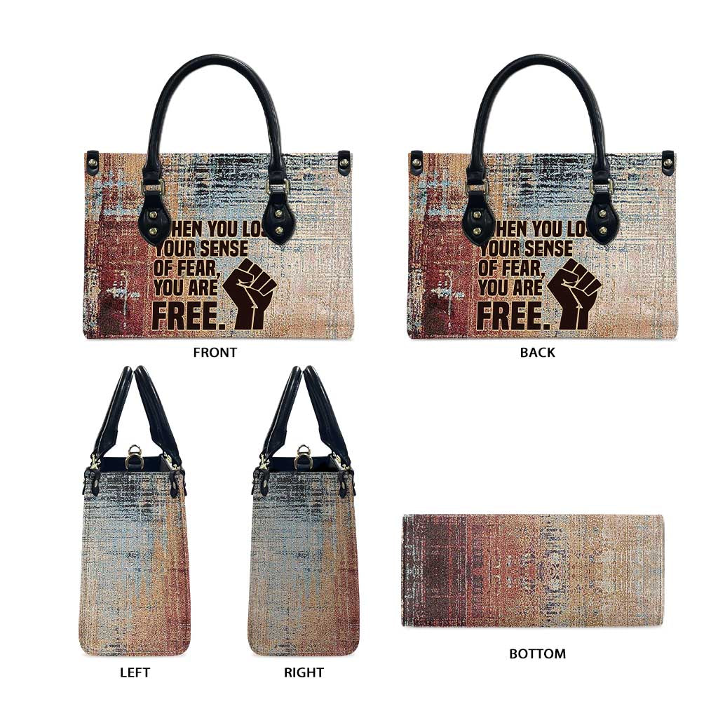 John Lewis Leather Bag with Freedom Quote Graphic Civil Rights and Legacy Tribute - Wonder Print Shop
