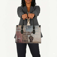 John Lewis Leather Bag with Freedom Quote Graphic Civil Rights and Legacy Tribute - Wonder Print Shop