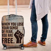 John Lewis Luggage Cover with Freedom Quote Graphic Civil Rights and Legacy Tribute - Wonder Print Shop