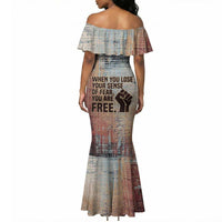 John Lewis Mermaid Dress with Freedom Quote Graphic Civil Rights and Legacy Tribute - Wonder Print Shop