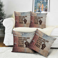 John Lewis Pillow Cover with Freedom Quote Graphic Civil Rights and Legacy Tribute - Wonder Print Shop