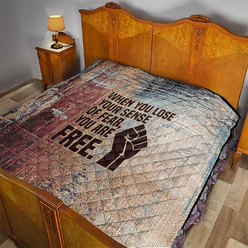 John Lewis Quilt with Freedom Quote Graphic Civil Rights and Legacy Tribute - Wonder Print Shop