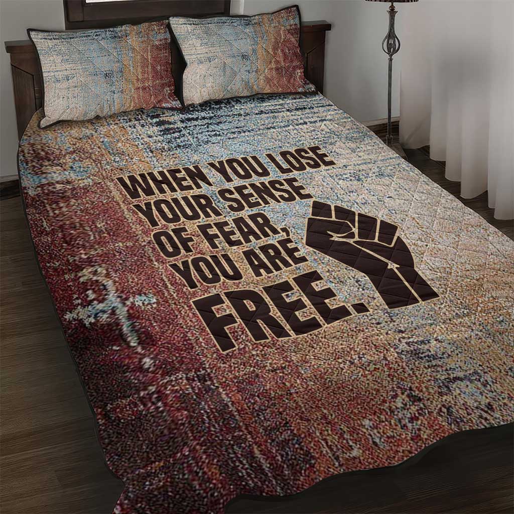 John Lewis Quilt Bed Set with Freedom Quote Graphic Civil Rights and Legacy Tribute - Wonder Print Shop