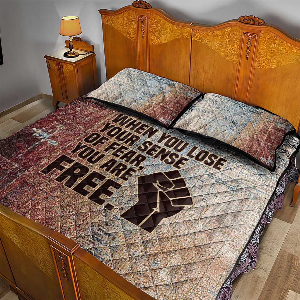 John Lewis Quilt Bed Set with Freedom Quote Graphic Civil Rights and Legacy Tribute - Wonder Print Shop