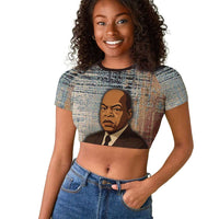 John Lewis Raglan Cropped T shirt with Freedom Quote Graphic Civil Rights and Legacy Tribute - Wonder Print Shop