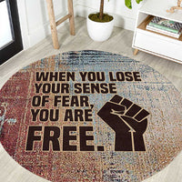 John Lewis Round Carpet with Freedom Quote Graphic Civil Rights and Legacy Tribute - Wonder Print Shop