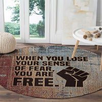 John Lewis Round Carpet with Freedom Quote Graphic Civil Rights and Legacy Tribute - Wonder Print Shop