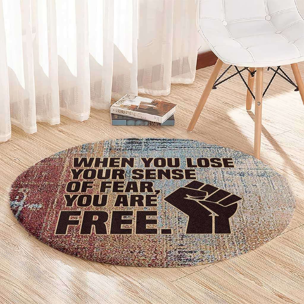 John Lewis Round Carpet with Freedom Quote Graphic Civil Rights and Legacy Tribute - Wonder Print Shop