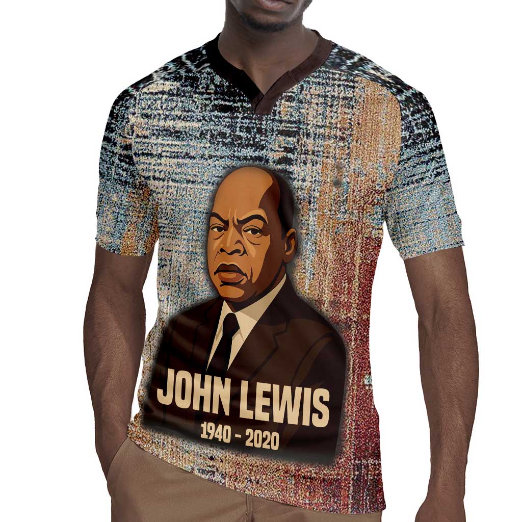 John Lewis Rugby Jersey with Freedom Quote Graphic Civil Rights and Legacy Tribute - Wonder Print Shop