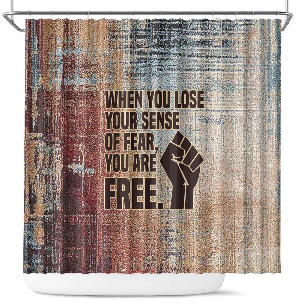 John Lewis Shower Curtain with Freedom Quote Graphic Civil Rights and Legacy Tribute - Wonder Print Shop