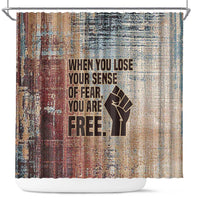 John Lewis Shower Curtain with Freedom Quote Graphic Civil Rights and Legacy Tribute - Wonder Print Shop