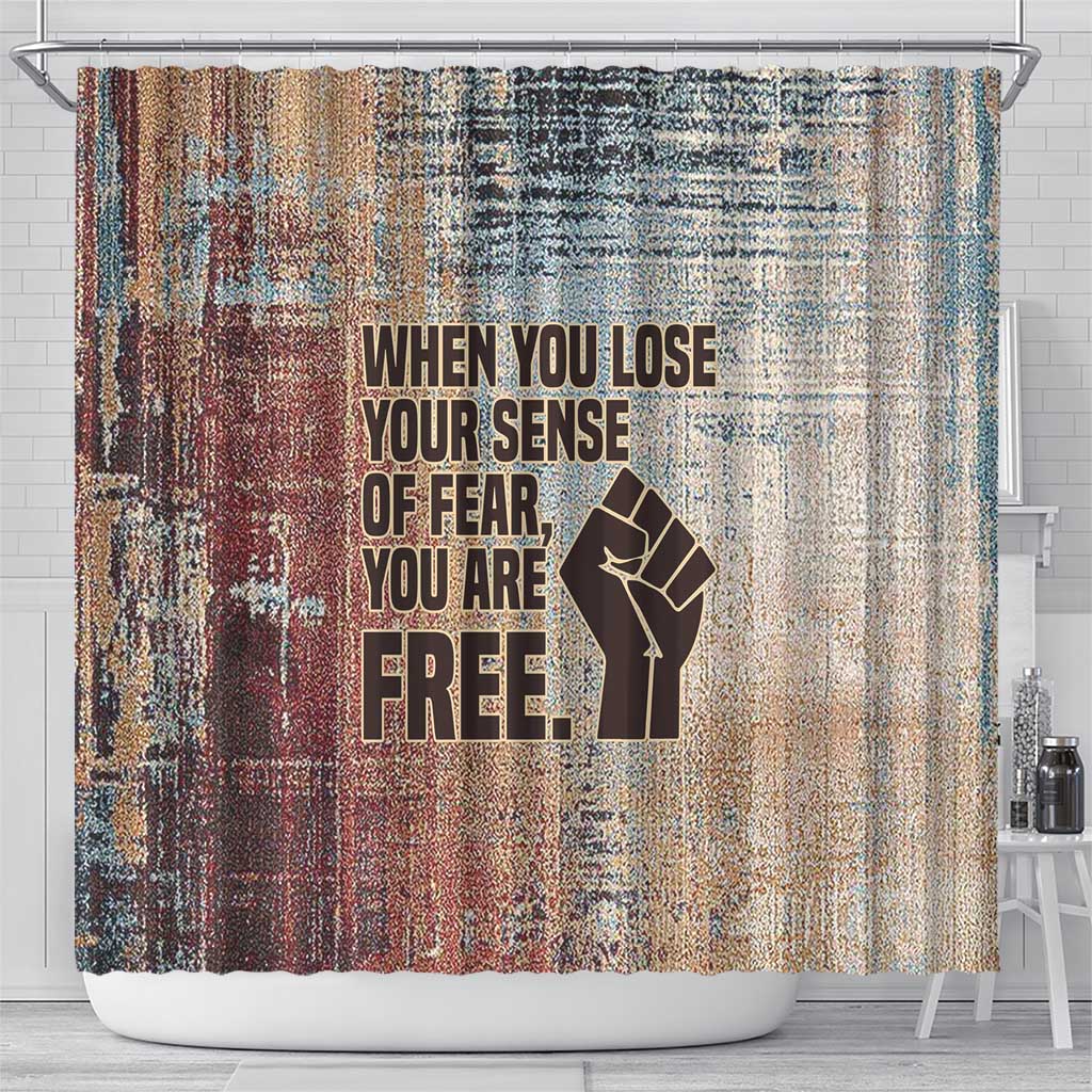 John Lewis Shower Curtain with Freedom Quote Graphic Civil Rights and Legacy Tribute - Wonder Print Shop