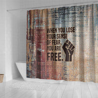 John Lewis Shower Curtain with Freedom Quote Graphic Civil Rights and Legacy Tribute - Wonder Print Shop