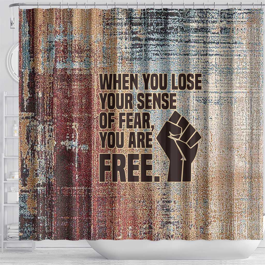 John Lewis Shower Curtain with Freedom Quote Graphic Civil Rights and Legacy Tribute - Wonder Print Shop