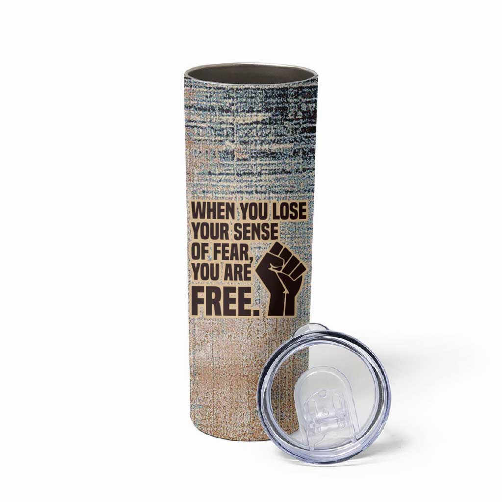 John Lewis Skinny Tumbler with Freedom Quote Graphic Civil Rights and Legacy Tribute - Wonder Print Shop