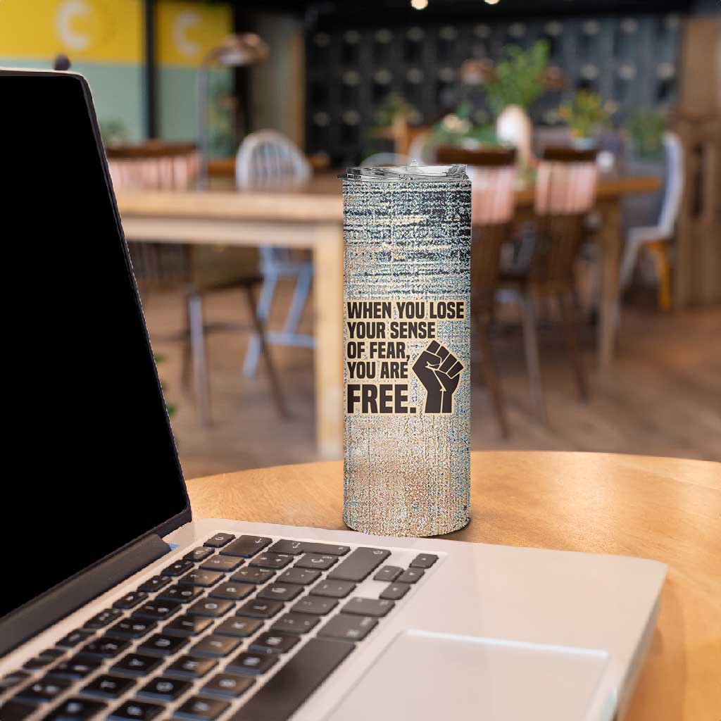 John Lewis Skinny Tumbler with Freedom Quote Graphic Civil Rights and Legacy Tribute - Wonder Print Shop