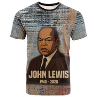 John Lewis T shirt with Freedom Quote Graphic Civil Rights and Legacy Tribute - Wonder Print Shop