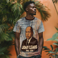 John Lewis T shirt with Freedom Quote Graphic Civil Rights and Legacy Tribute - Wonder Print Shop