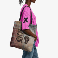 John Lewis Tote Bag with Freedom Quote Graphic Civil Rights and Legacy Tribute - Wonder Print Shop