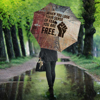 John Lewis Umbrella with Freedom Quote Graphic Civil Rights and Legacy Tribute - Wonder Print Shop