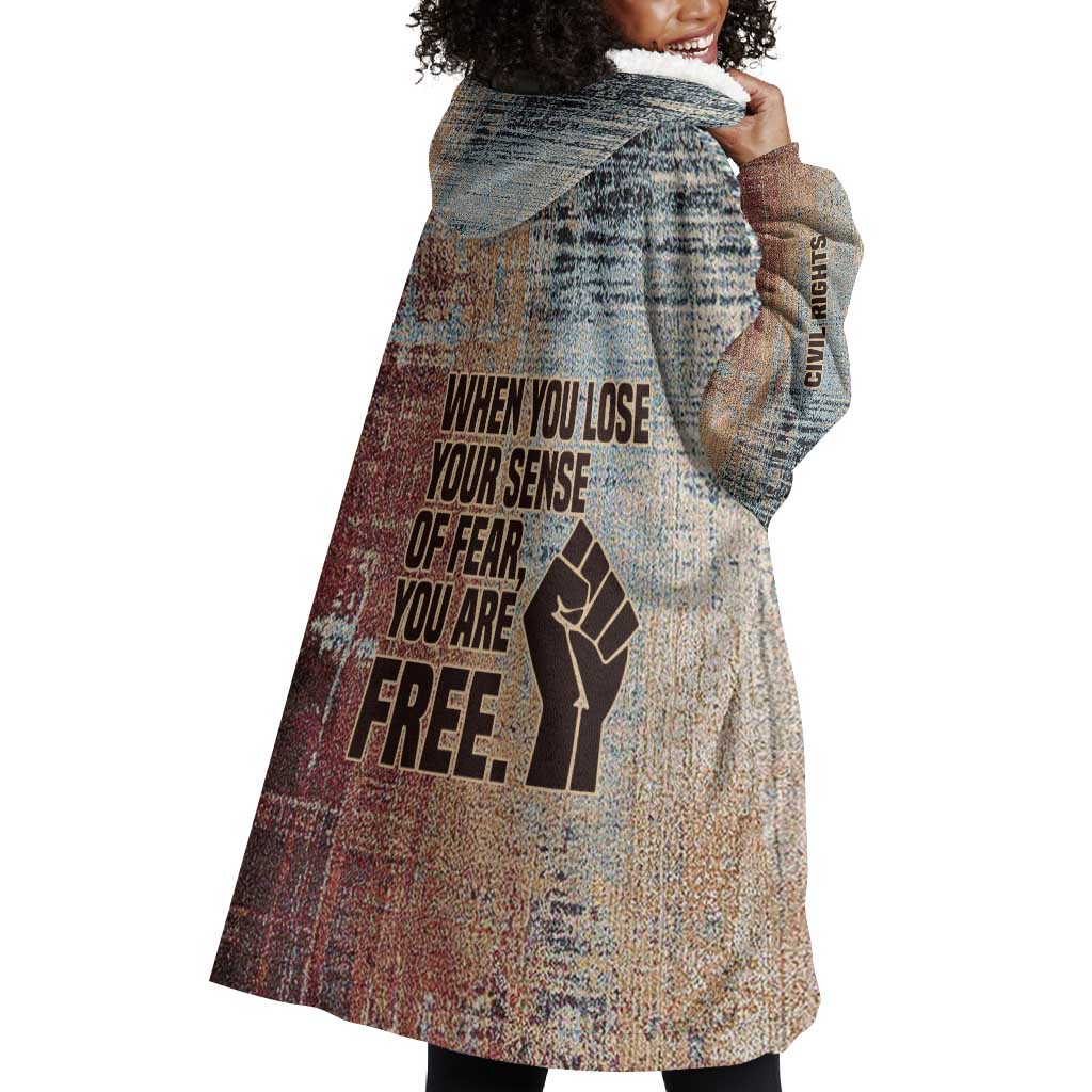 John Lewis Wearable Blanket Hoodie with Freedom Quote Graphic Civil Rights and Legacy Tribute - Wonder Print Shop