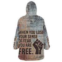 John Lewis Wearable Blanket Hoodie with Freedom Quote Graphic Civil Rights and Legacy Tribute - Wonder Print Shop