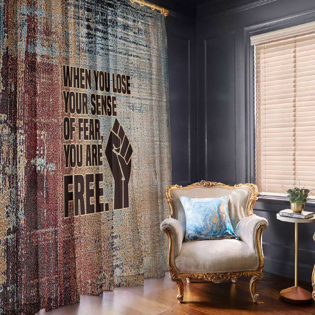 John Lewis Window Curtain with Freedom Quote Graphic Civil Rights and Legacy Tribute - Wonder Print Shop