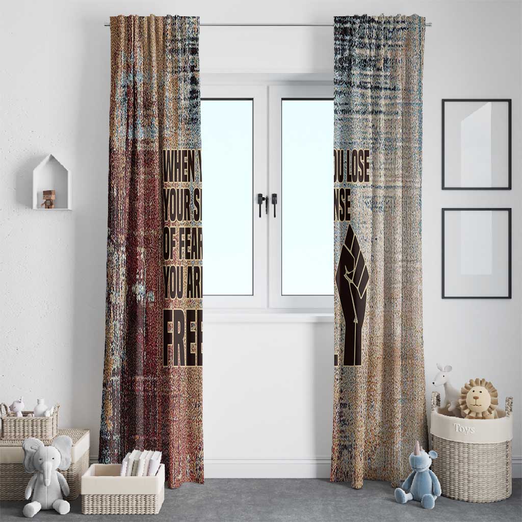 John Lewis Window Curtain with Freedom Quote Graphic Civil Rights and Legacy Tribute - Wonder Print Shop