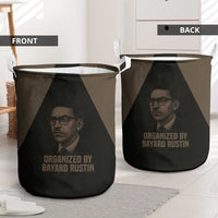 Bayard Rustin Laundry Basket with March on Washington Design Civil Rights Organizer Tribute - Wonder Print Shop