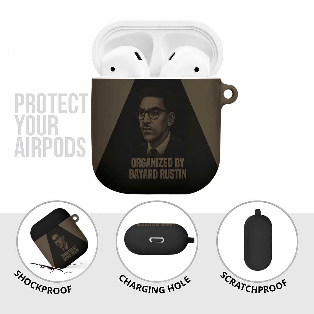 Bayard Rustin AirPods Case with March on Washington Design Civil Rights Organizer Tribute - Wonder Print Shop