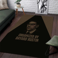 Bayard Rustin Area Rug with March on Washington Design Civil Rights Organizer Tribute - Wonder Print Shop