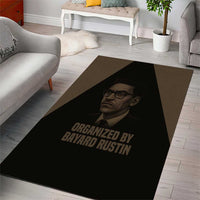 Bayard Rustin Area Rug with March on Washington Design Civil Rights Organizer Tribute - Wonder Print Shop
