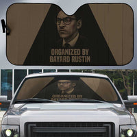 Bayard Rustin Auto Sun Shade with March on Washington Design Civil Rights Organizer Tribute - Wonder Print Shop