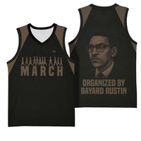 Bayard Rustin Basketball Jersey with March on Washington Design Civil Rights Organizer Tribute - Wonder Print Shop